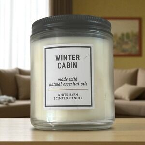 NEW Bath & Body Works‎ WINTER CABIN Single Wick Candle Mason Jar